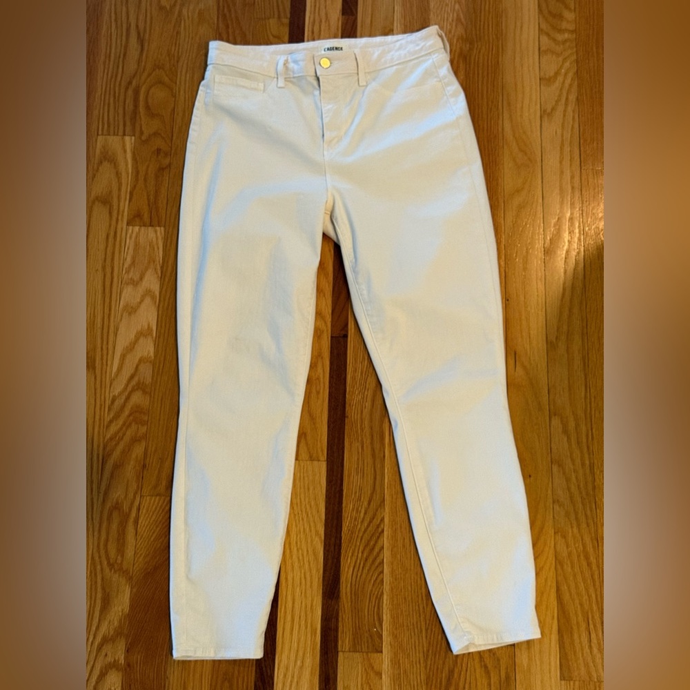 L'AGENCE Light Tan Cropped Jeans